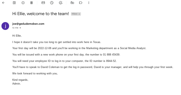 Version 2 of the same email