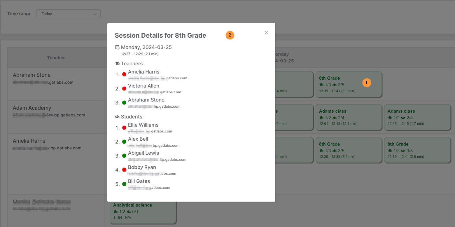 Session Details for 8th Grade