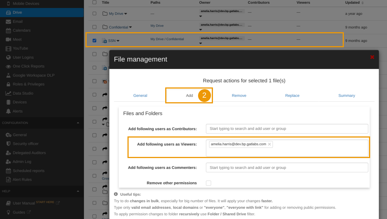 Transfer Ownership of Google Drive Files